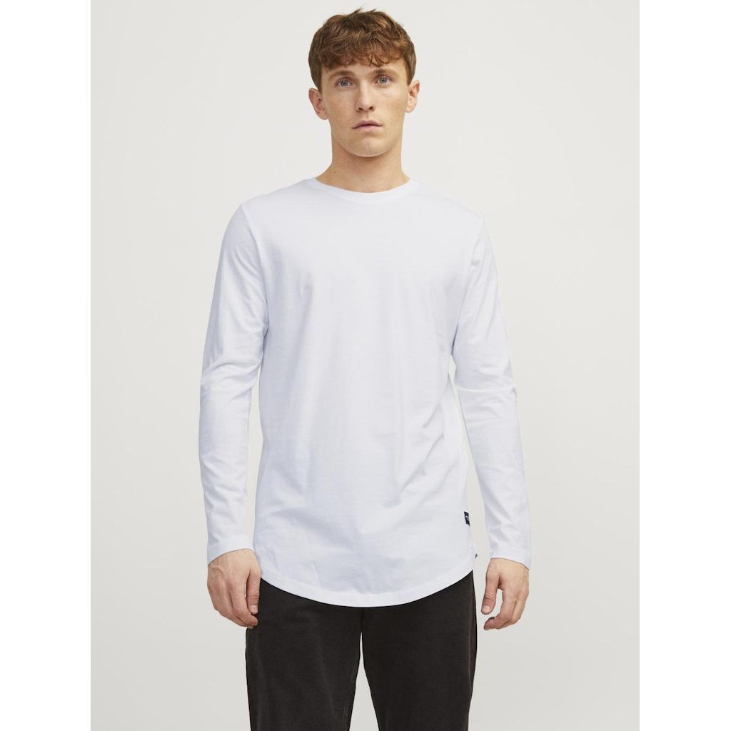 JACK & JONES Marškinėliai ilgom. rankovėmis vyrams, Balta, Noa tee o-neck 3