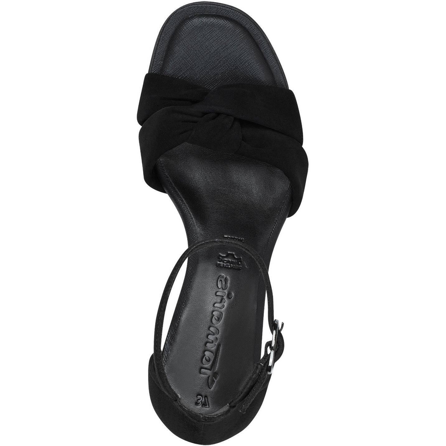 TAMARIS Basutės moterims, Juoda, SANDALS 5