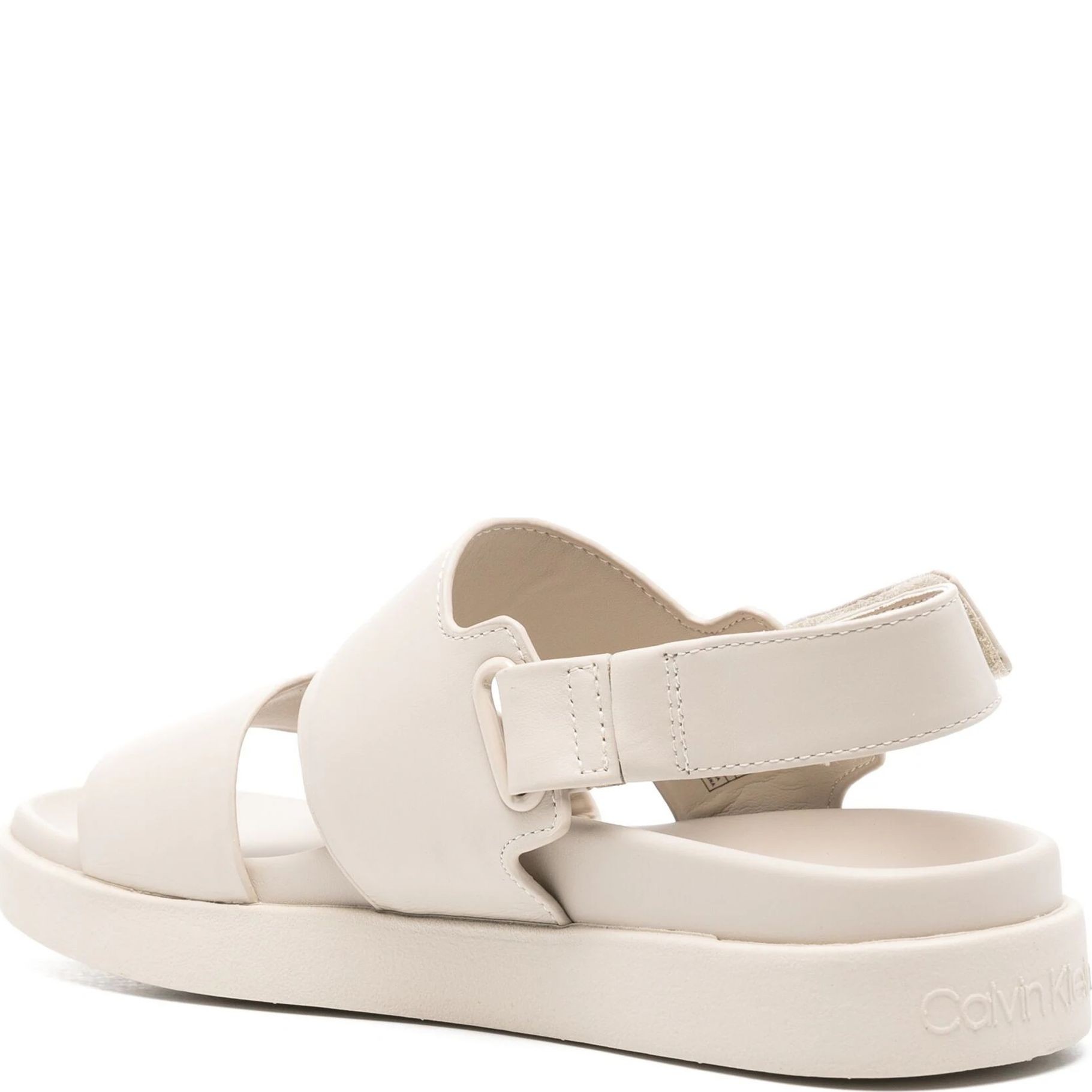 CALVIN KLEIN Basutės moterims, Smėlio, Flat sandal 3