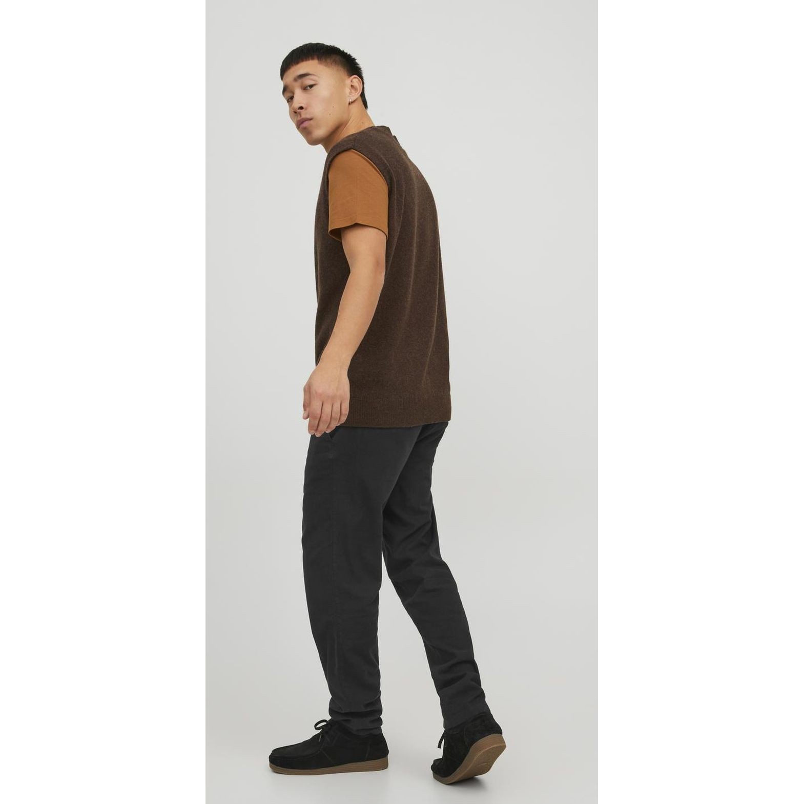JACK & JONES Kelnės vyrams, Juoda, Jpstollie pants 7