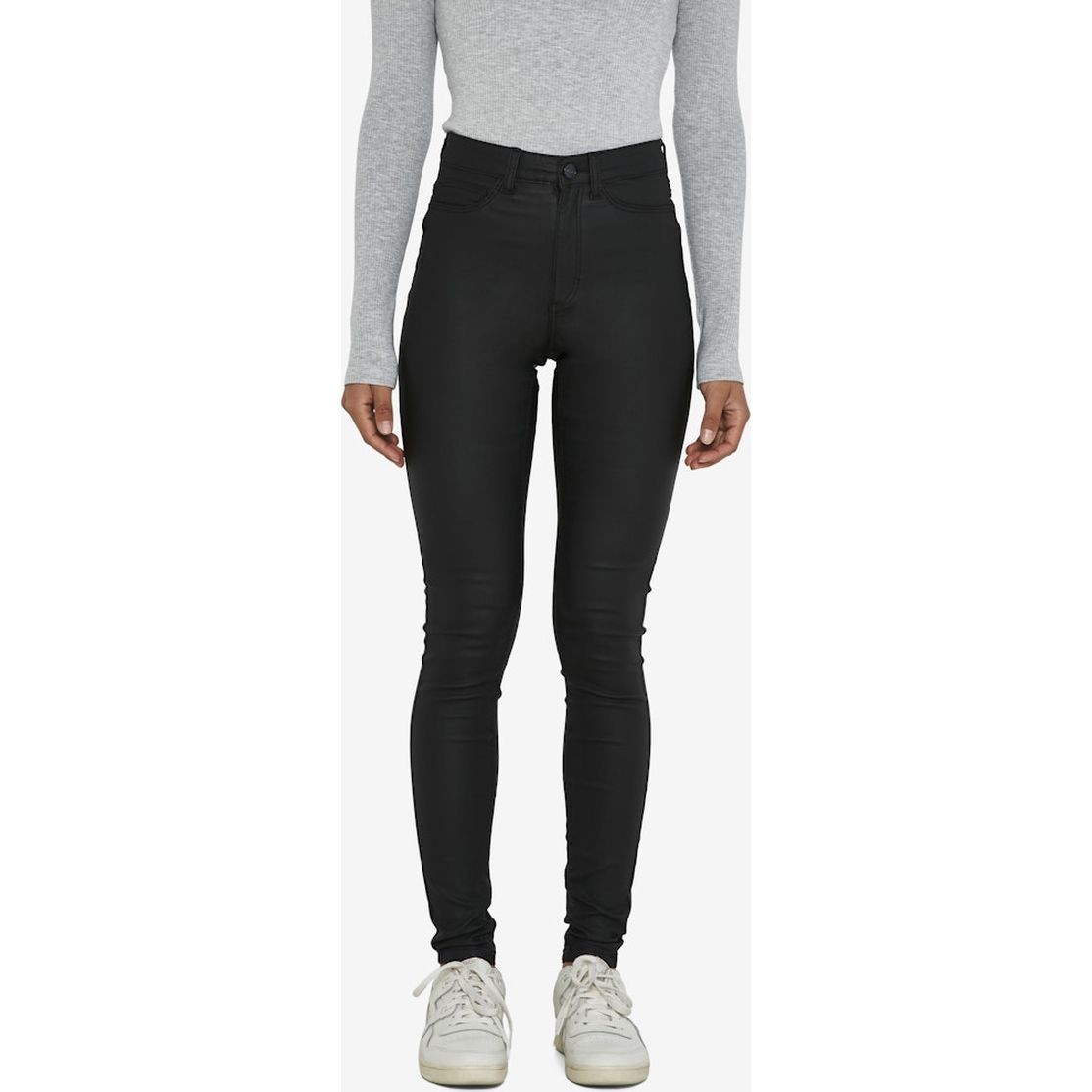 NOISY MAY Slim džinsai moterims, Juoda, NMCALLIE HW SKINNY C 3