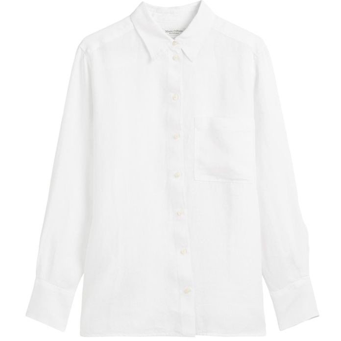 MARC O'POLO Marškiniai ilgomis rankovėmis moterims, Balta, Shirts lon 503113542427 1