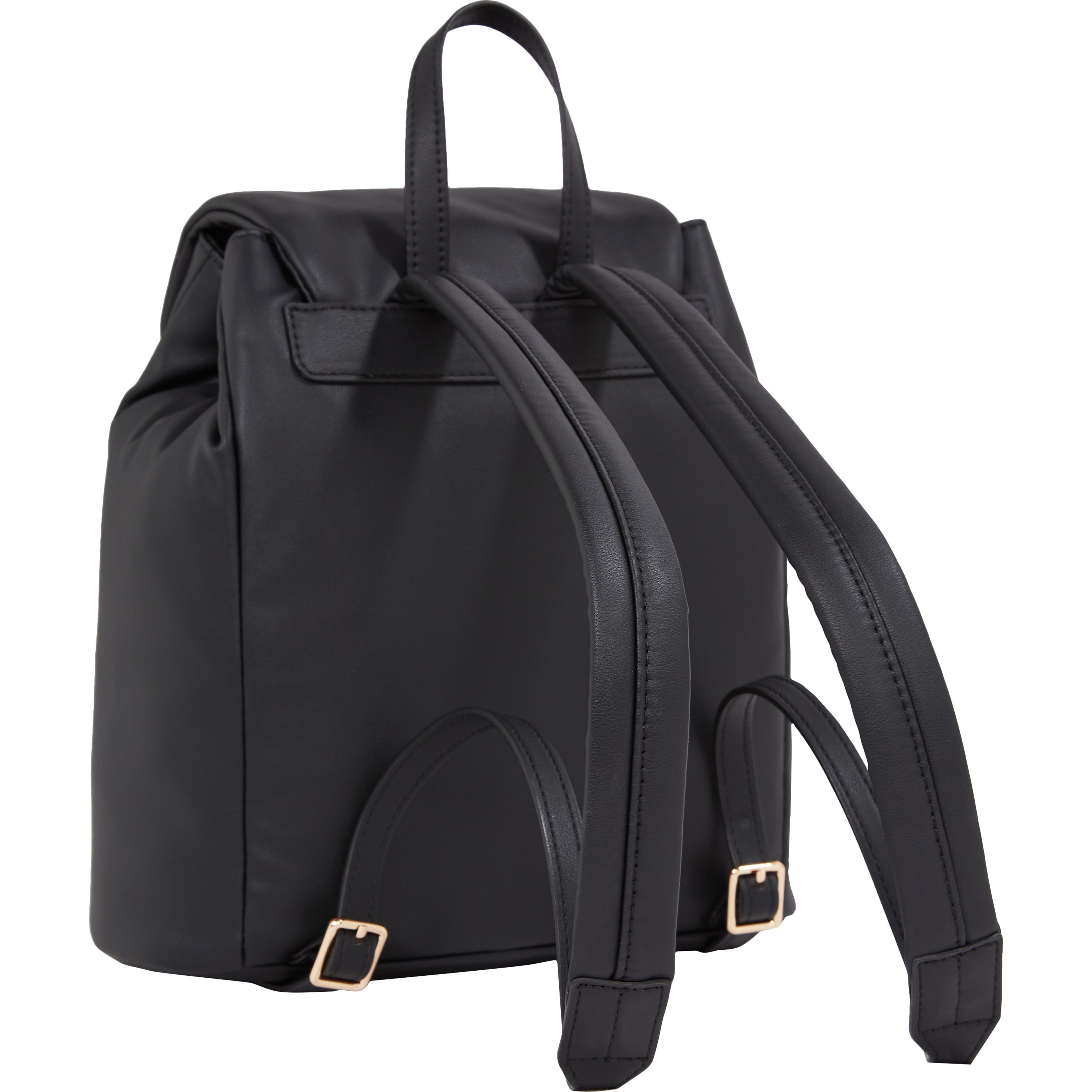TOMMY HILFIGER Kuprinė moterims, Juoda, Poppy reform flap backpack 2