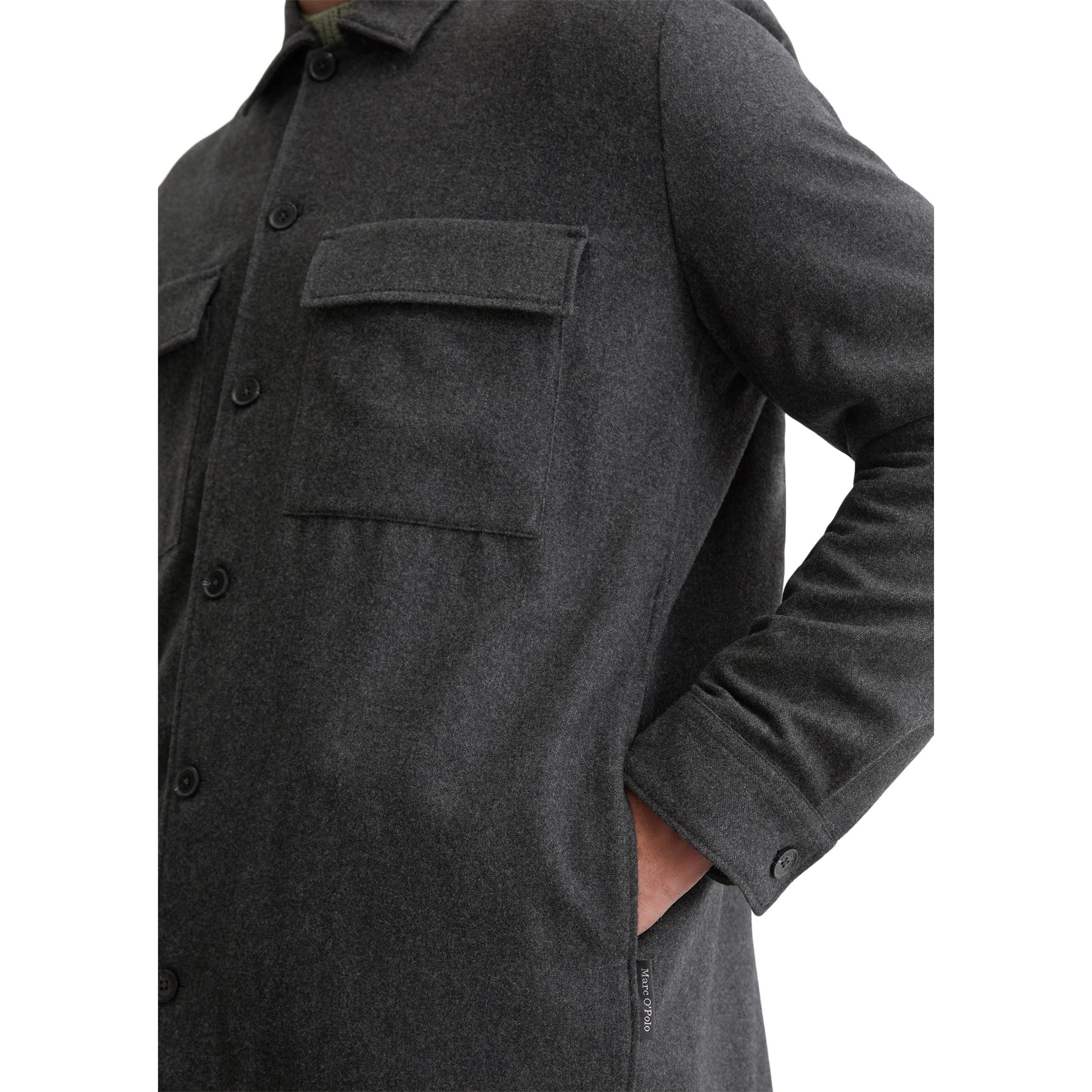 MARC O'POLO Marškiniai ilgomis rankovėmis vyrams, Pilka, Shirts lon 429019474138 4