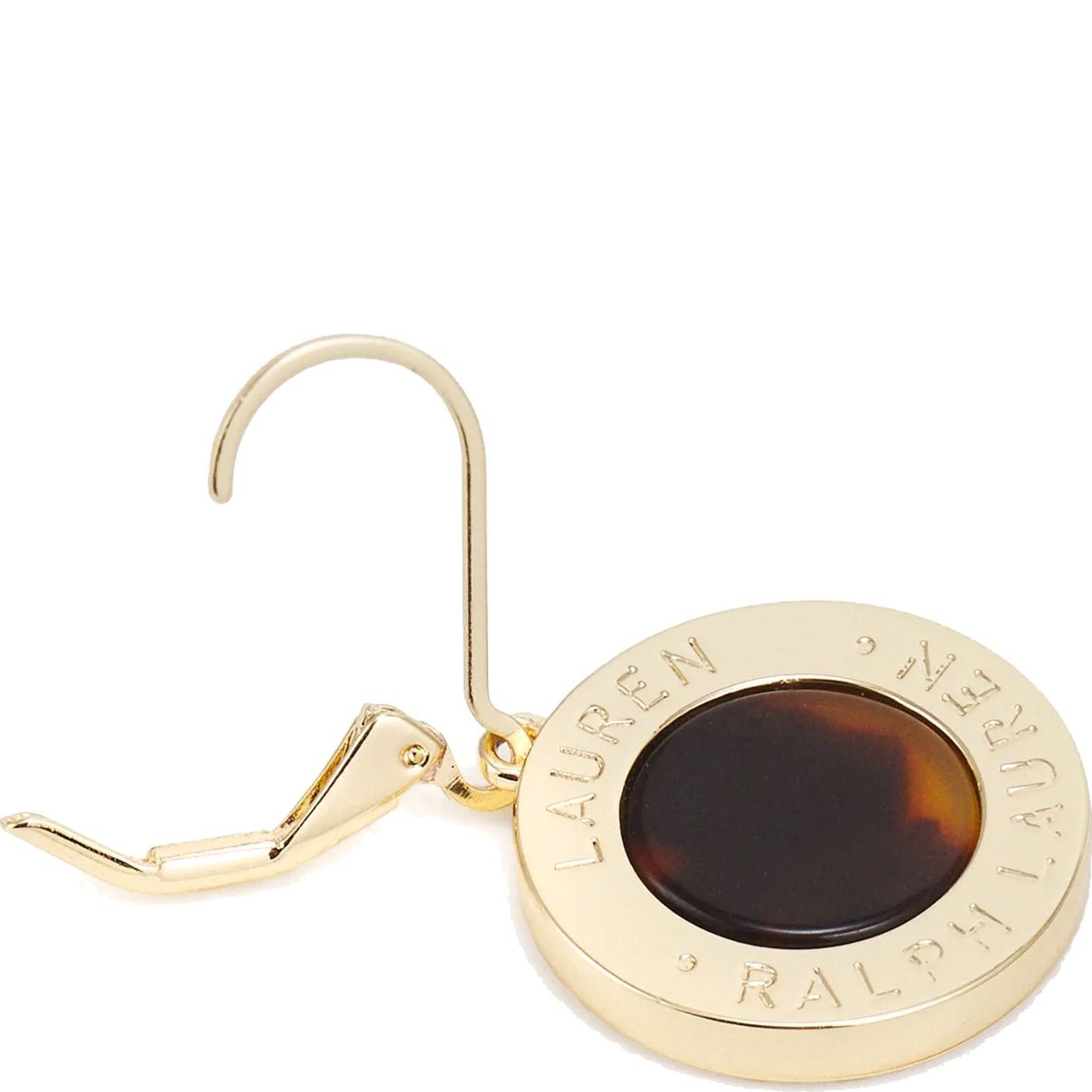 RALPH LAUREN Auskarai moterims, Auksinė, Pe tort logo coin drop 2