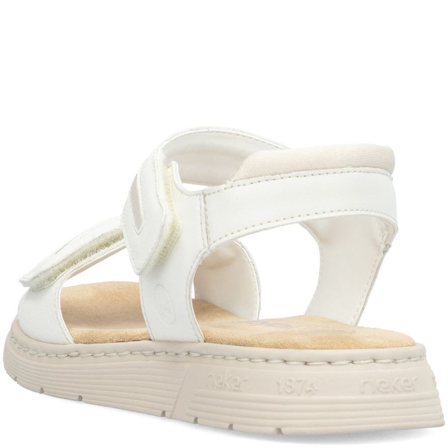 RIEKER Basutės moterims, Balta, SANDALS 5