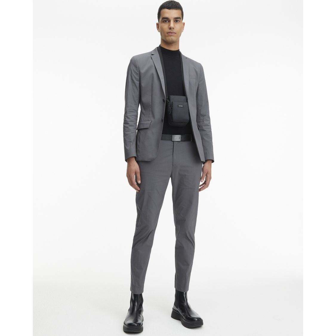 CALVIN KLEIN Rankinė per petį vyrams, Juoda, Must reporter 4