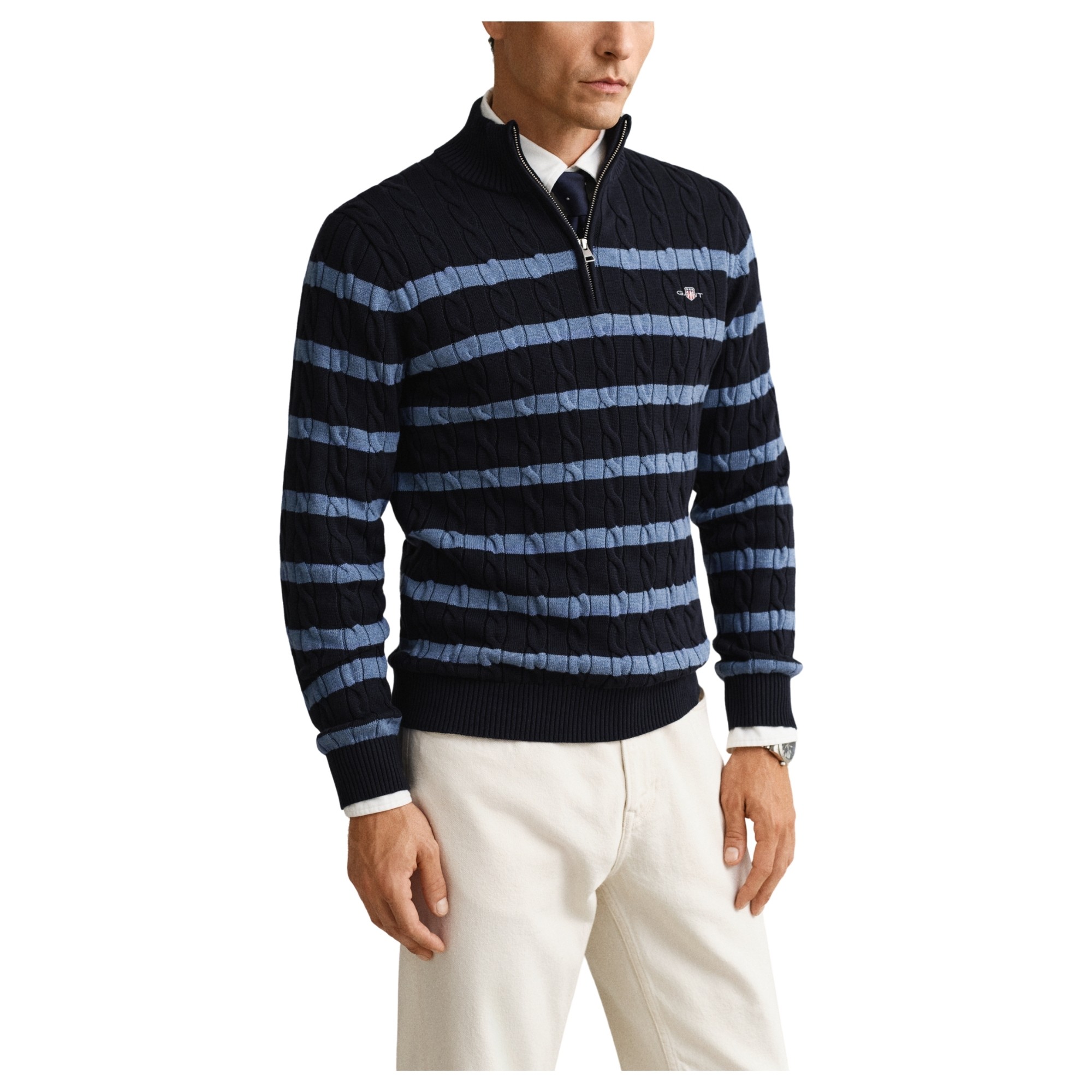 GANT Megztinis vyrams, Mėlyna, 8050610-433 Sweater 2