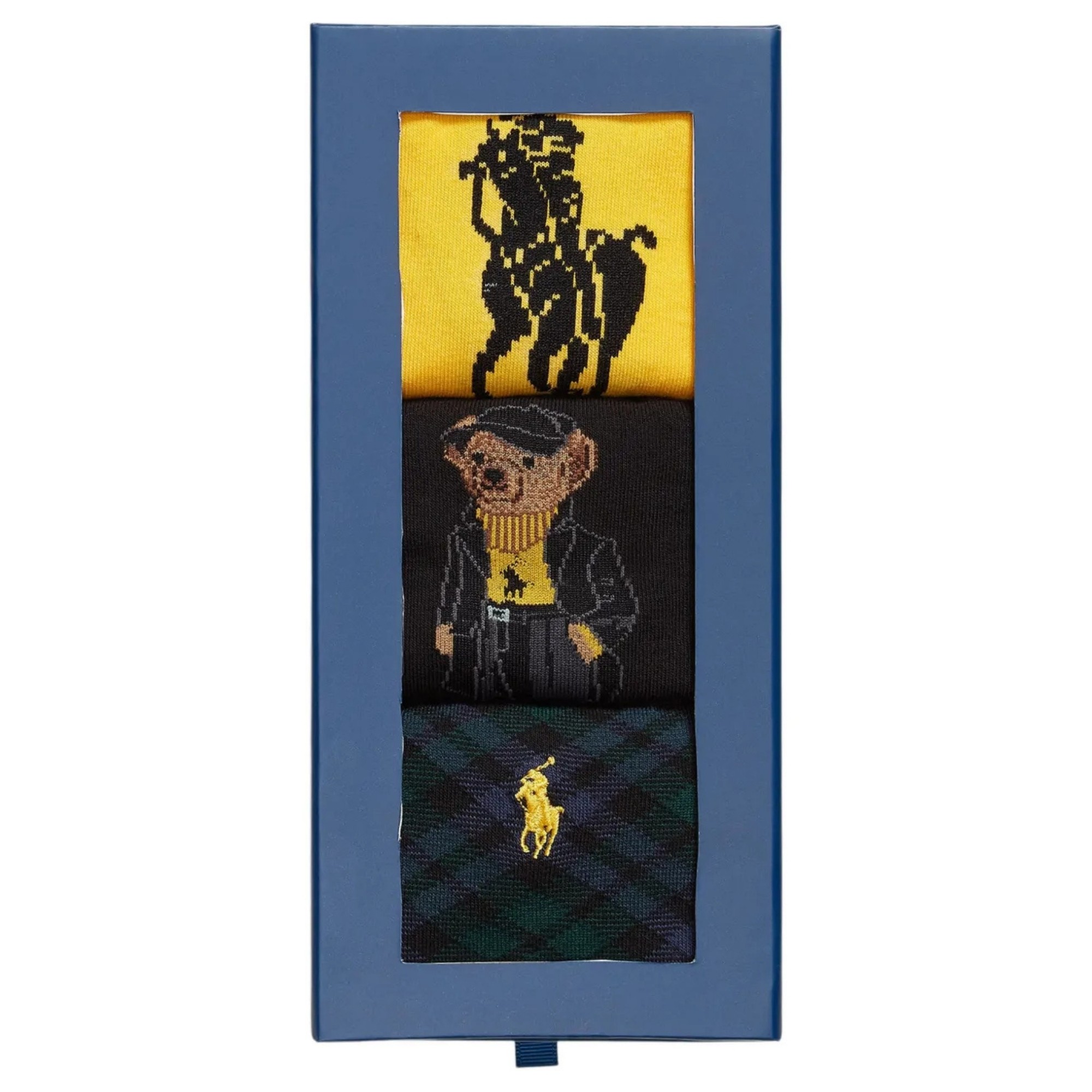 POLO RALPH LAUREN Kojinės moterims, Marga, Hold br gtbx-crew sock-3 pack 2