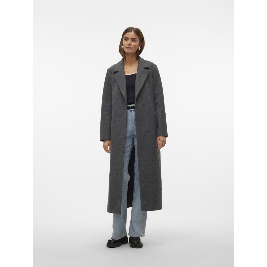 VERO MODA Paltas moterims, Pilka, Fortuneaya xtra long coat 4