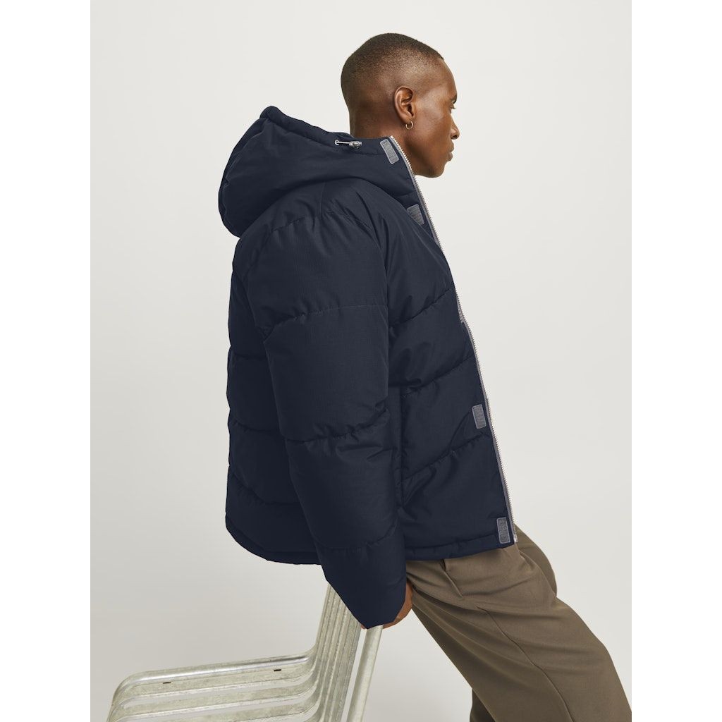 JACK & JONES Pūkinė striukė vyrams, Mėlyna, World puffer jacket 5
