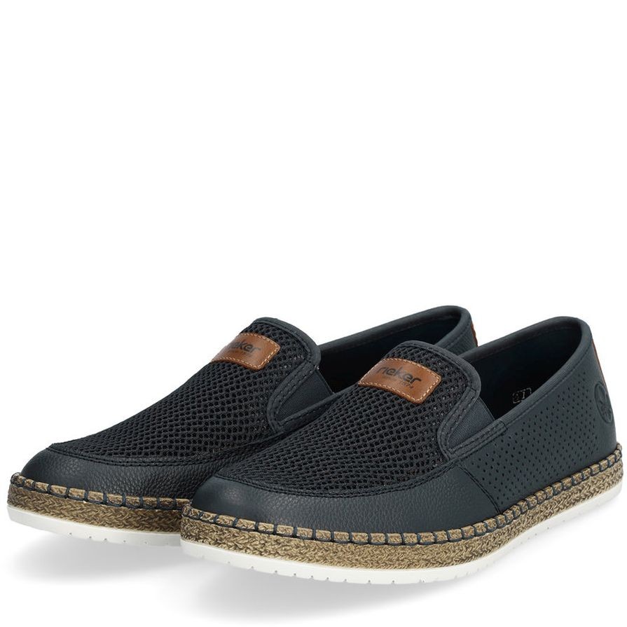 RIEKER Laisvalaikio bateliai vyrams, Mėlyna, LEISURE 10