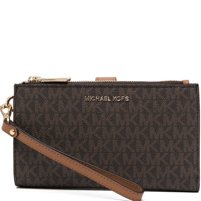 MICHAEL KORS Piniginė moterims, Ruda, Adele logo smartphone wallet 1