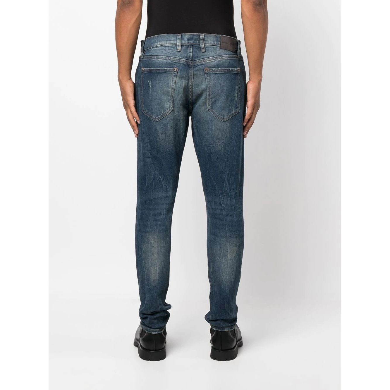 MICHAEL KORS Tiesūs džinsai -vyrams, Ruda, Indigo parker jeans 3