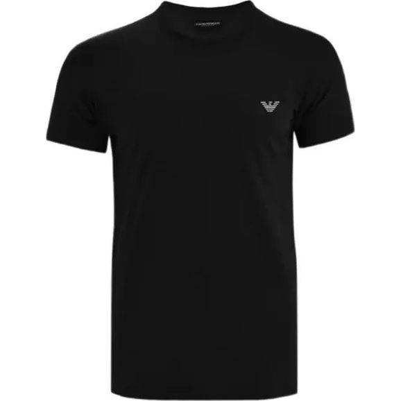 EMPORIO ARMANI Marškinėliai trump. rankovėmis vyrams, Juoda, Tshirt short sleeve