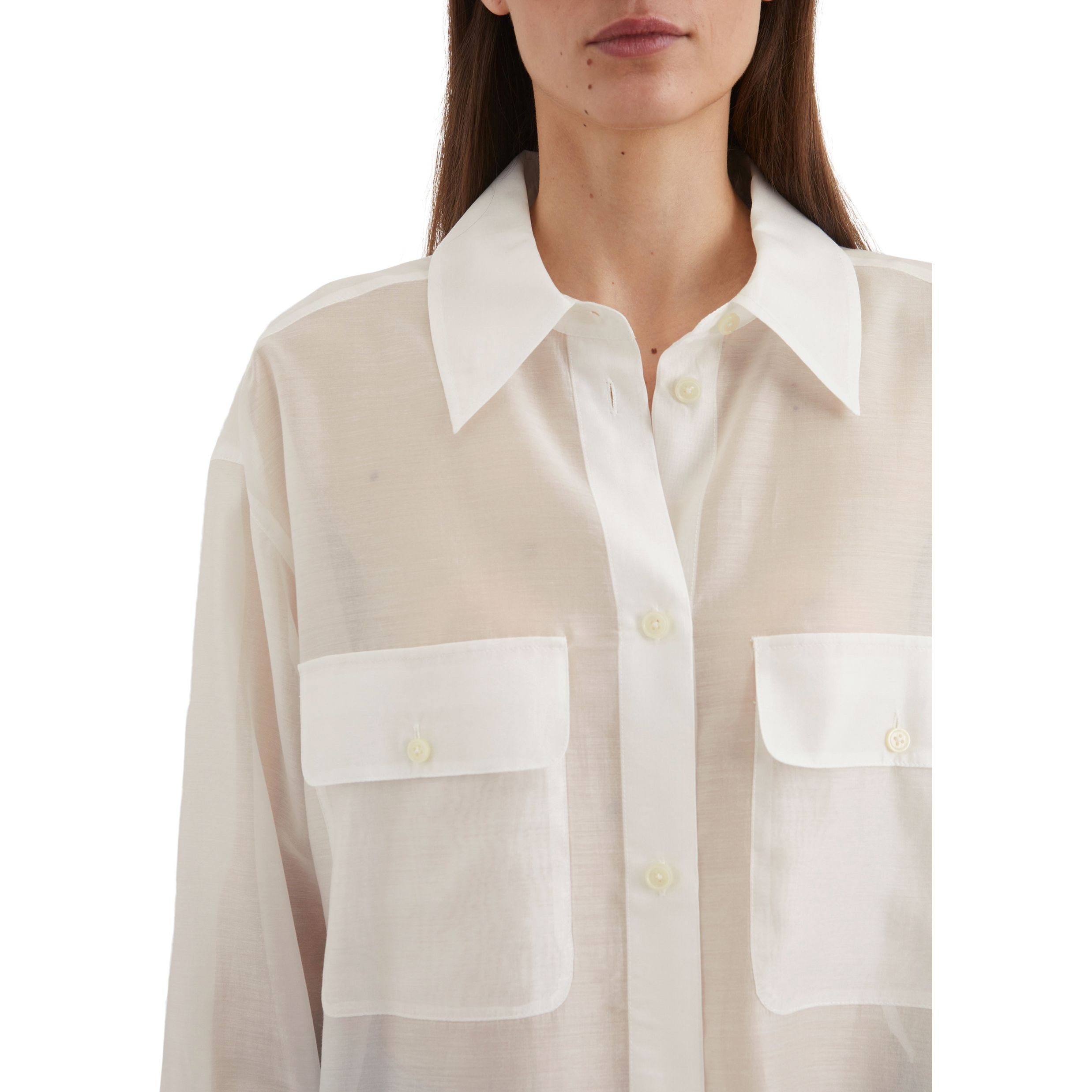 MARC O'POLO Marškiniai ilgomis rankovėmis moterims, Balta, Shirts lon 502089042069 4