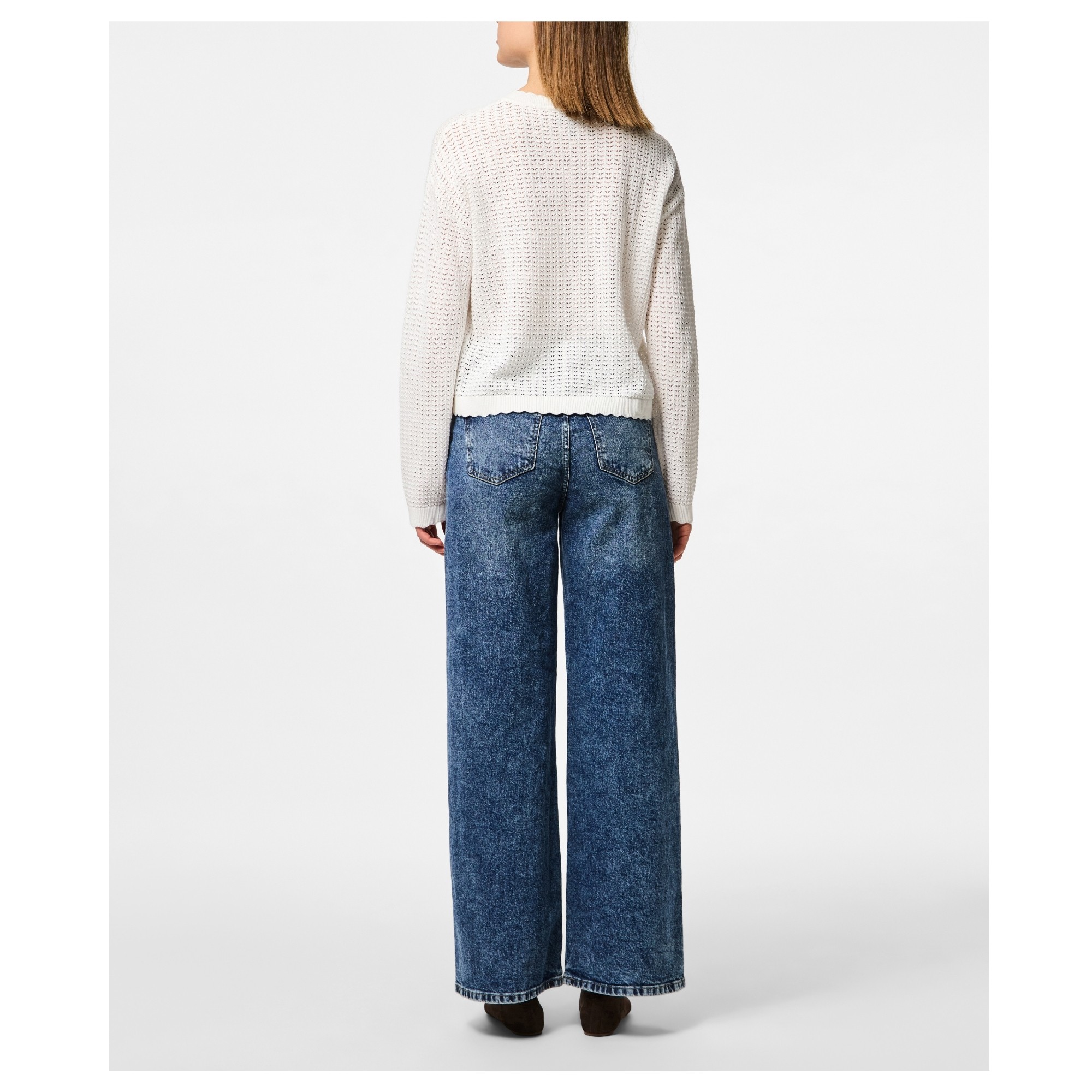 PIECES Megztinis moterims, Balta, Scout 3