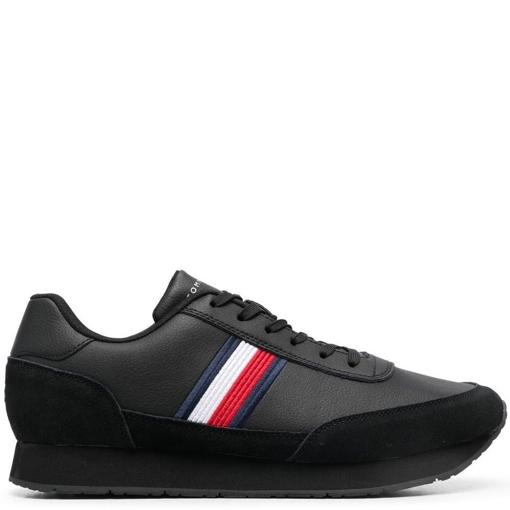 TOMMY HILFIGER Sportiniai bateliai vyrams, Juoda, CORE EVA CORPORATE LEA 2