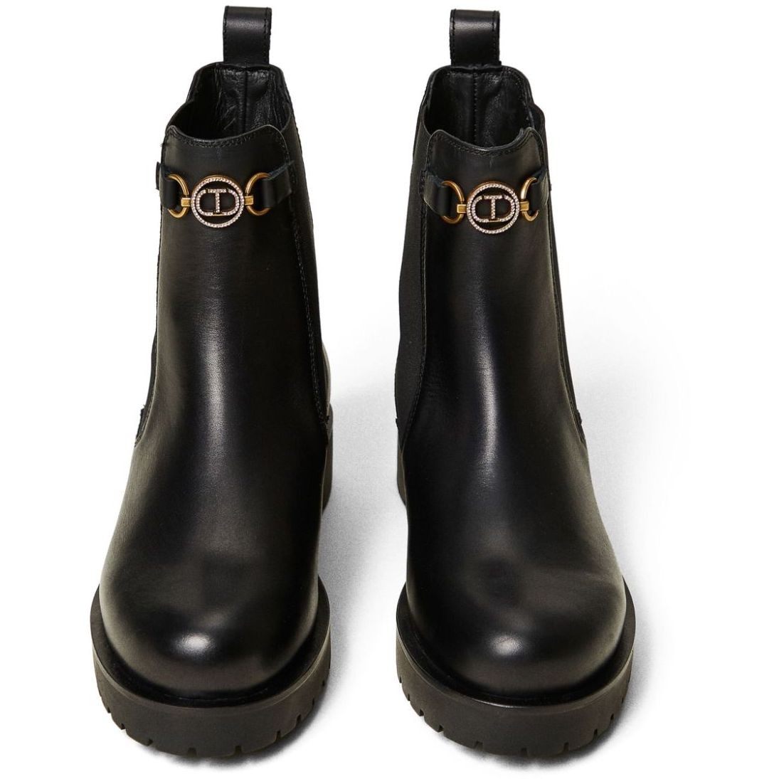 TWINSET Aulinukai moterims, Juoda, Chelsea booties 4