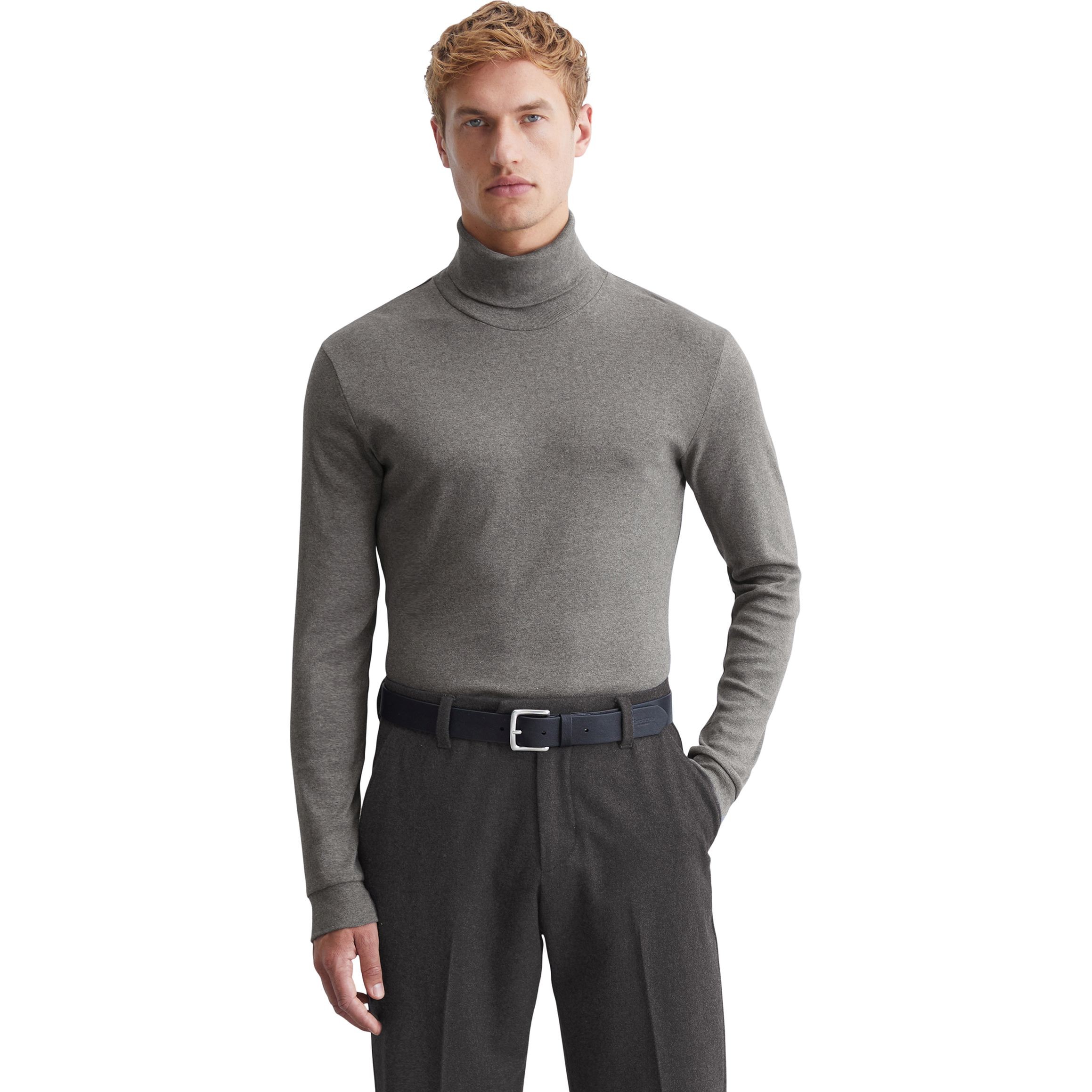 MARC O'POLO Marškinėliai ilgom. rankovėmis vyrams, Pilka, Tshirts lo M29220252100 2