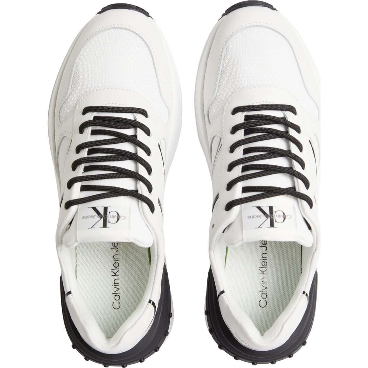 CALVIN KLEIN JEANS Sportiniai bateliai moterims, Balta, CHUNKY SNEAKER RIBBON W 3