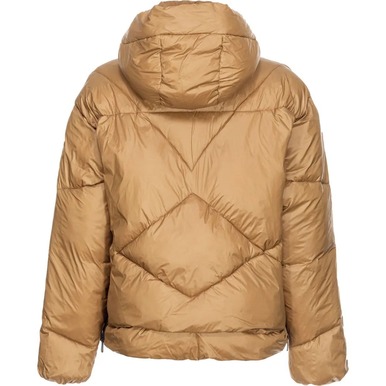 PINKO Pūkinė striukė moterims, Ruda, Quilted hooded jacket 2