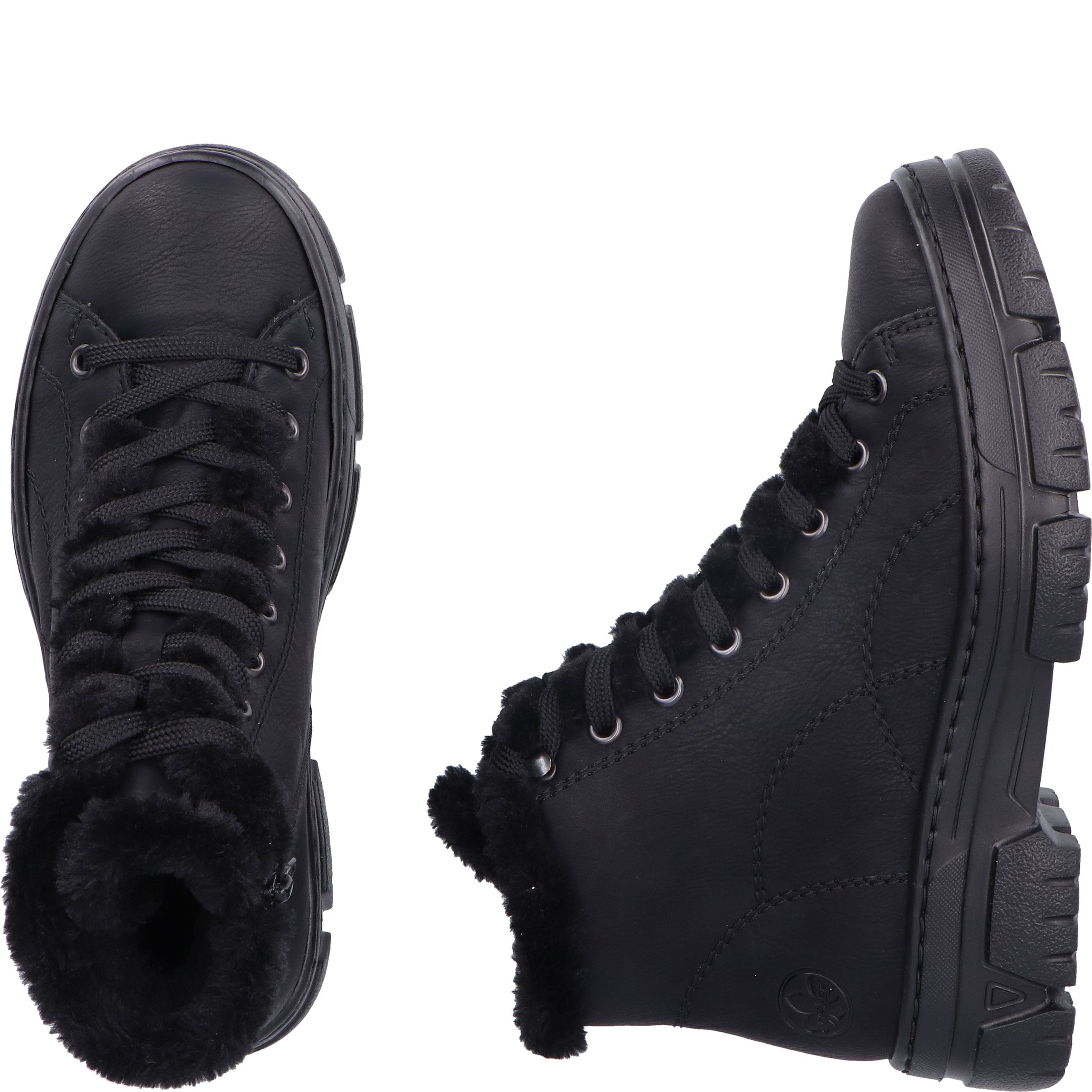 RIEKER Aulinukai moterims, Juoda, Ladies mid height boots 12