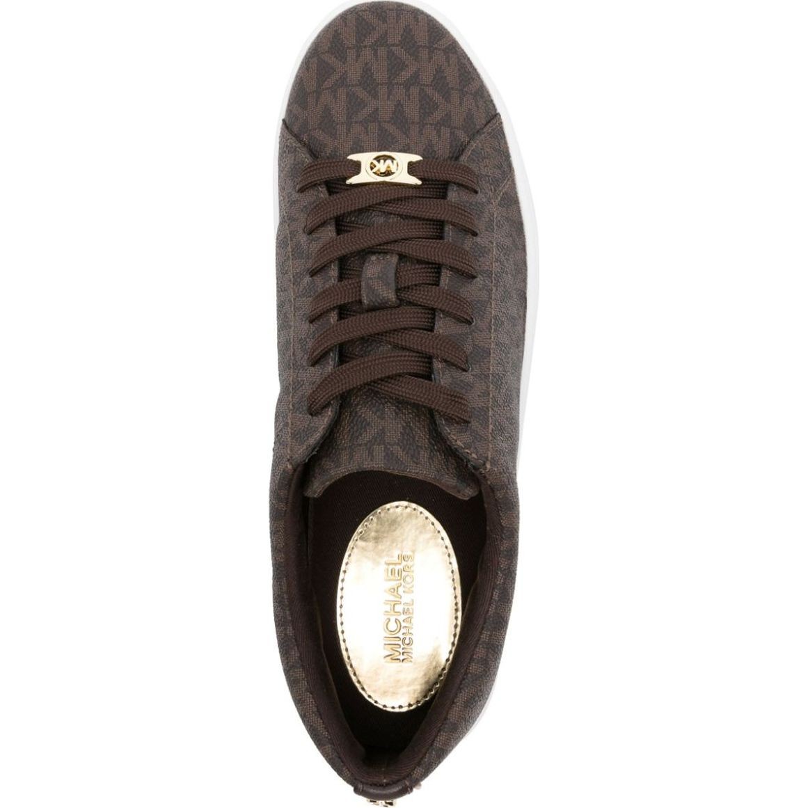 MICHAEL KORS Laisvalaikio bateliai moterims, Ruda, Keaton lace up 4