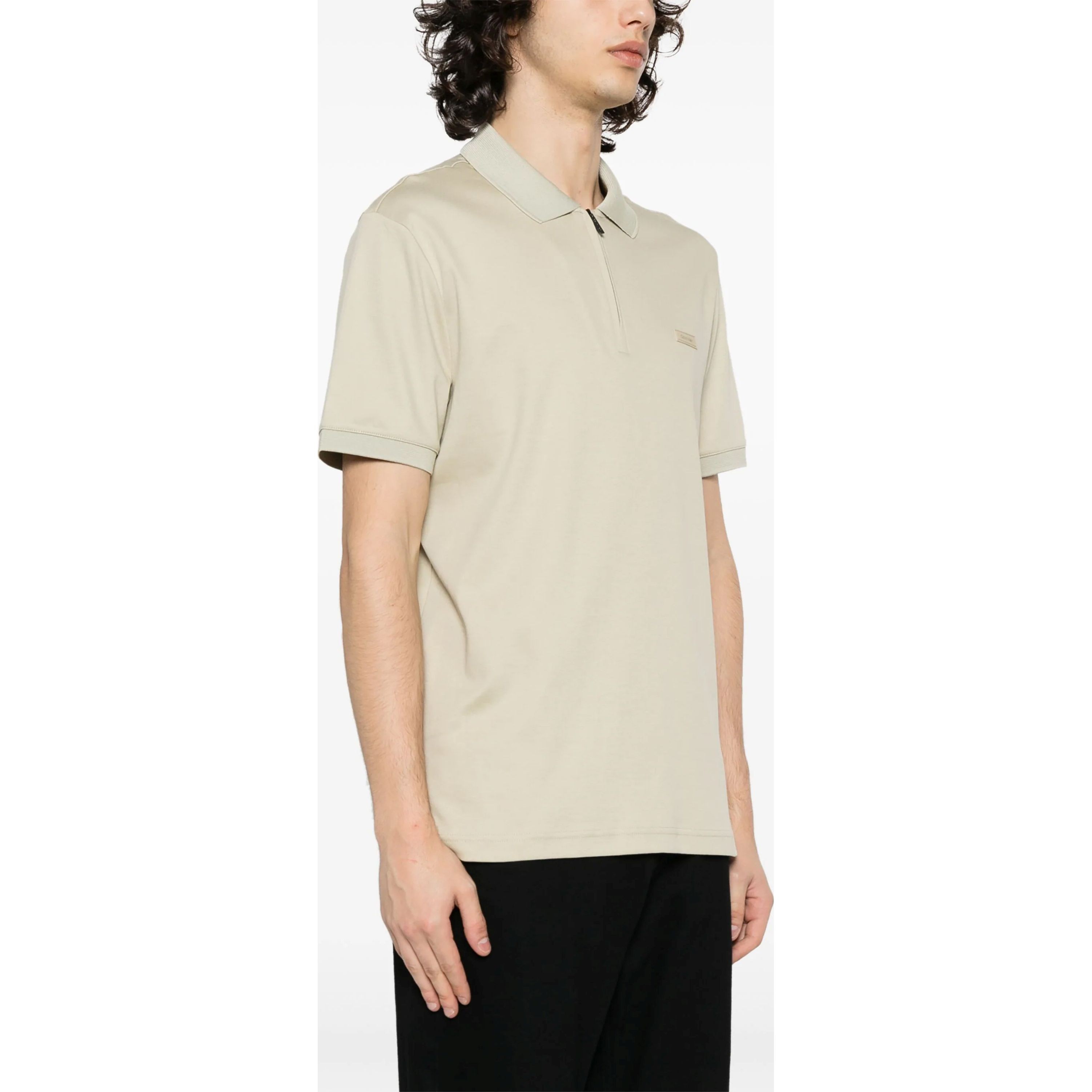 CALVIN KLEIN Polo marškiniai trumpos rank. vyrams, Žalia, S/s polo 2