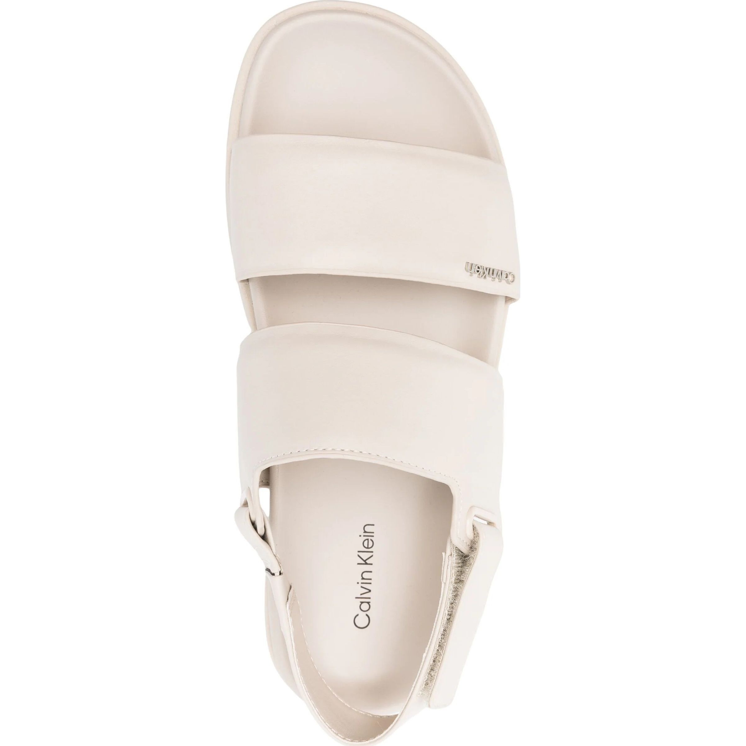CALVIN KLEIN Basutės moterims, Smėlio, Flat sandal 4