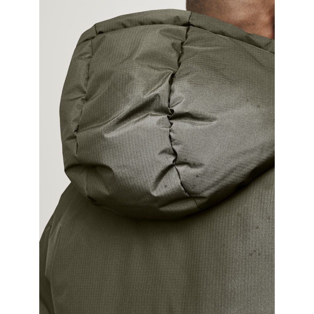 JACK & JONES Pūkinė striukė vyrams, Chaki, World puffer jacket 3