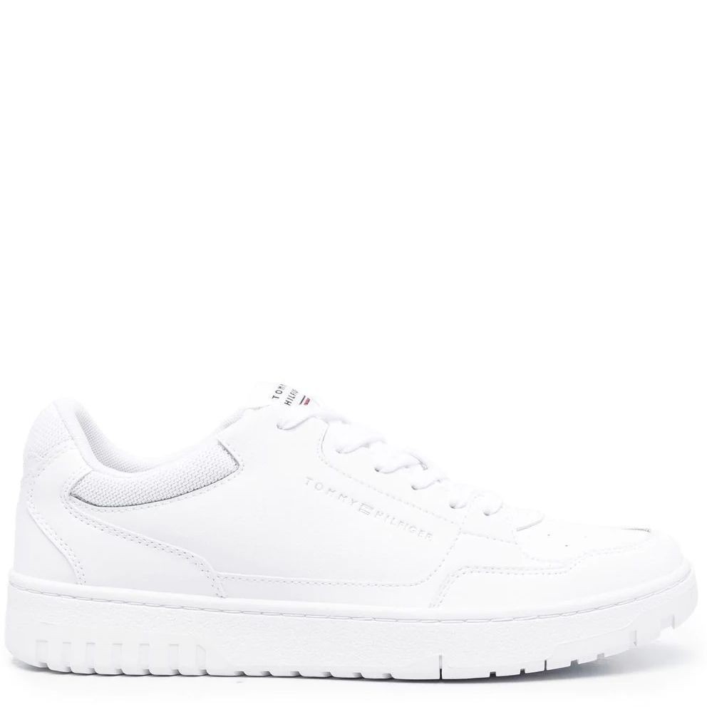 TOMMY HILFIGER Sportiniai bateliai vyrams, Balta, Basket core sport shoe 1