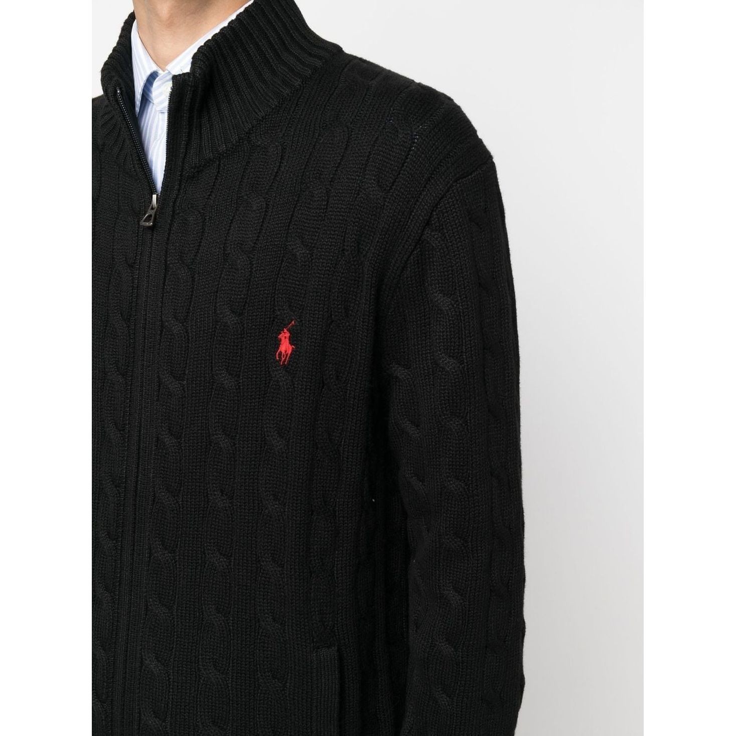 POLO RALPH LAUREN Megztinis vyrams, Juoda, Long sleeve sweater 4