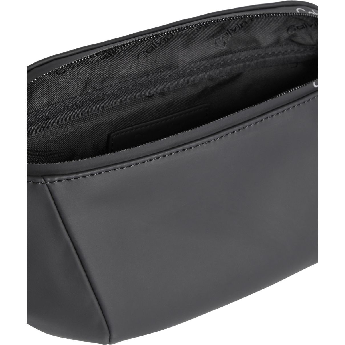 CALVIN KLEIN Rankinė per juosmenį vyrams, Juoda, Rubberized waistbag 3