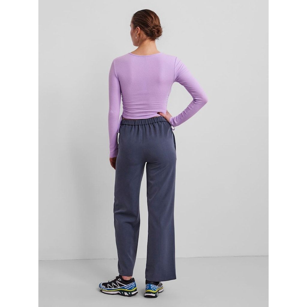 PIECES Midi suknelė moterims, Violetinė, PCHAZEL LS CROP TOP B 3