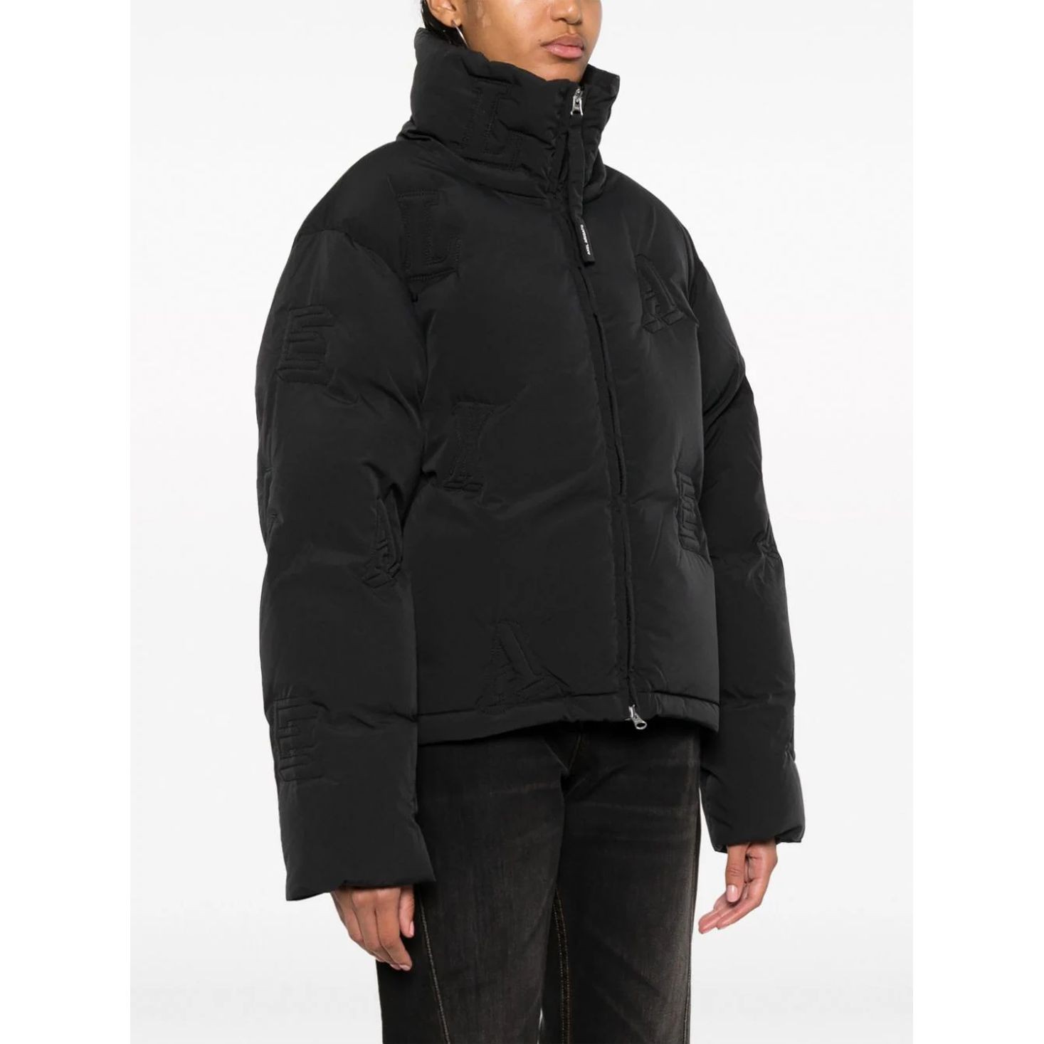 AXEL ARIGATO Pūkinė striukė moterims, Juoda, Monogram quilted puffer jacket 3