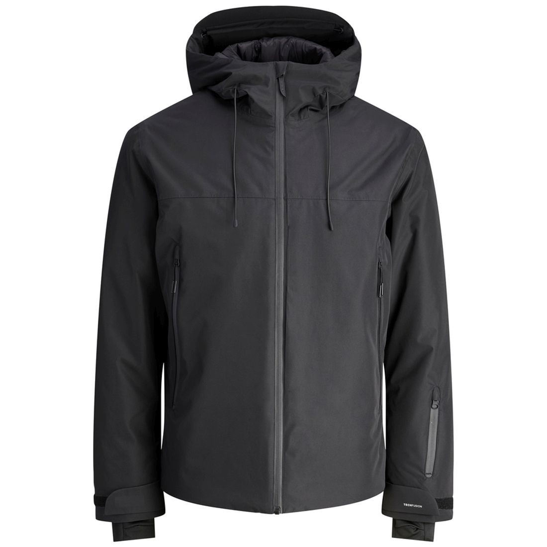 JACK & JONES Pūkinė striukė vyrams, Juoda, Fusion technical jacket