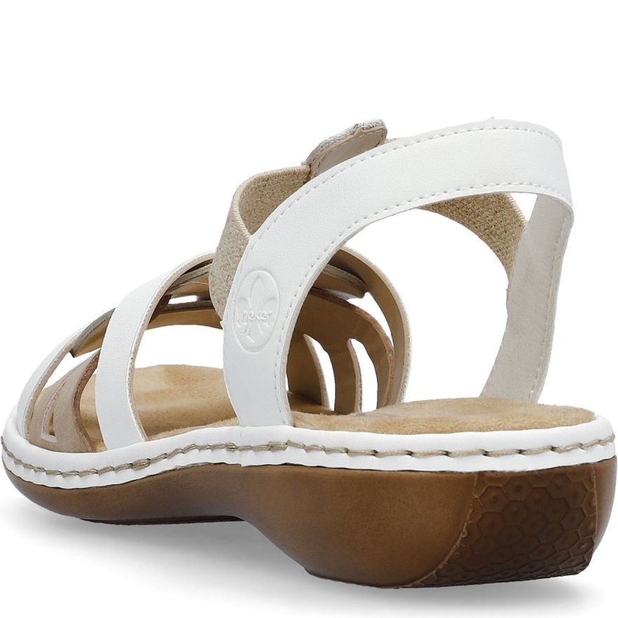 RIEKER Basutės moterims, Balta, Sandals 4