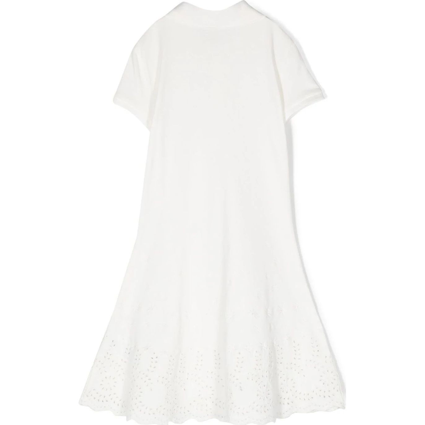 RALPH LAUREN KIDS Midi suknelė mergaitėms, Balta, Short sleeve day dress (7-16) 2