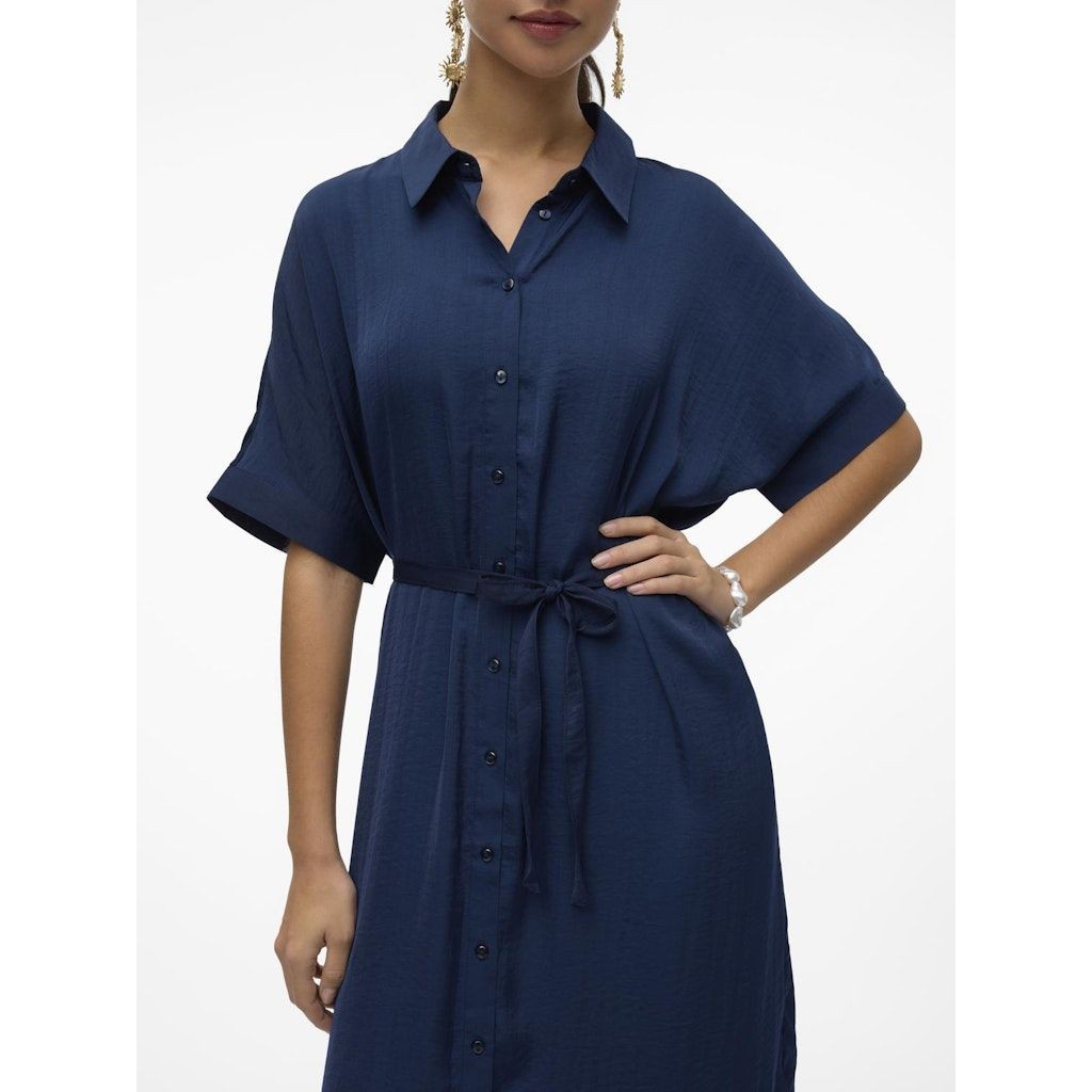 VERO MODA Midi suknelė moterims, Mėlyna, VMKATRINE S/S CALF 4