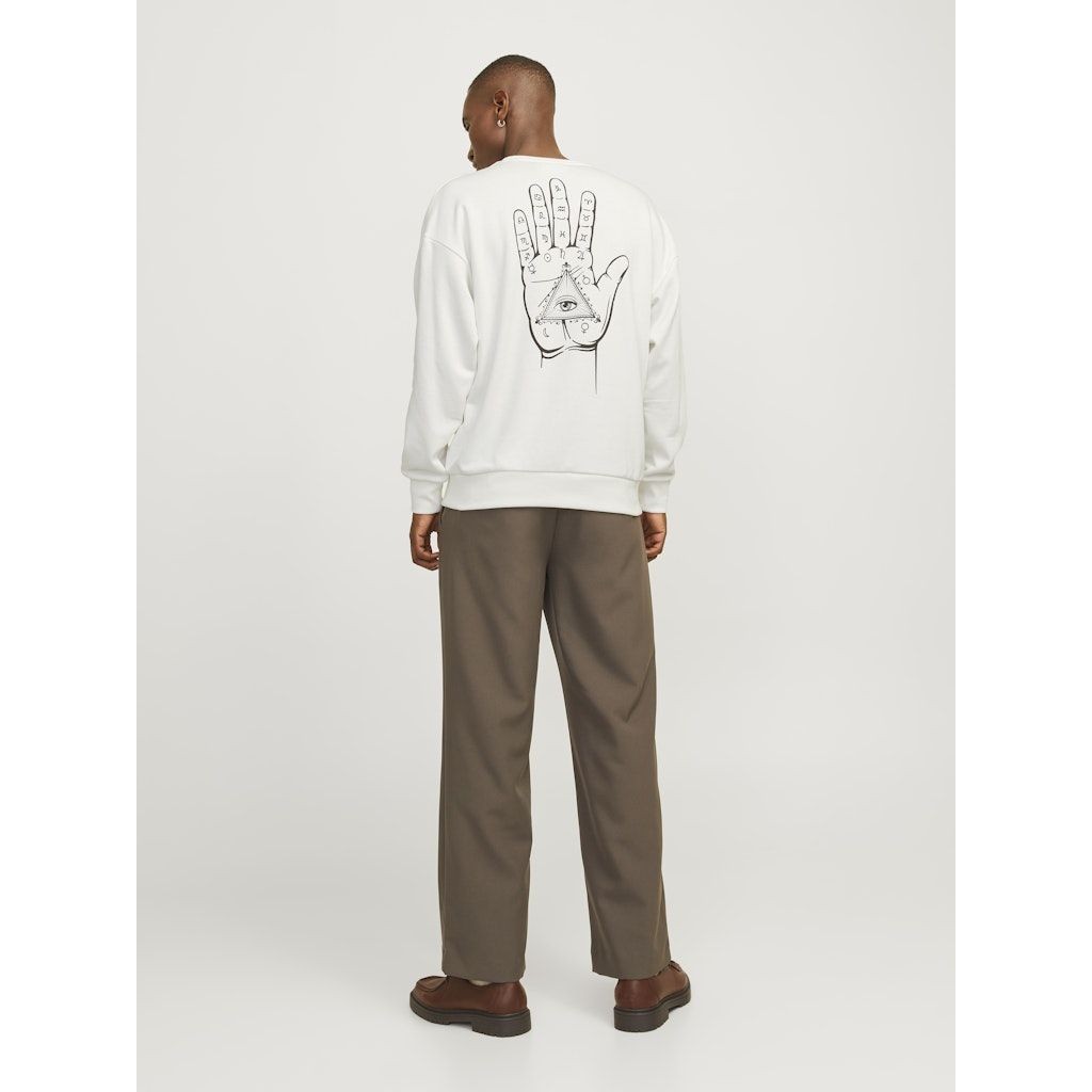 JACK & JONES Megztinis vyrams, Balta, Mystic sweat crew neck 8