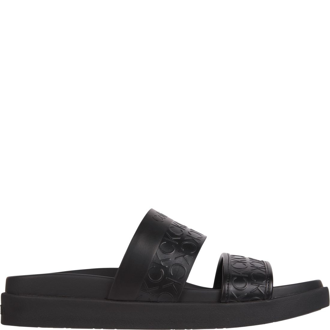 CALVIN KLEIN Šlepetės moterims, Juoda, Ergo slide mono 2