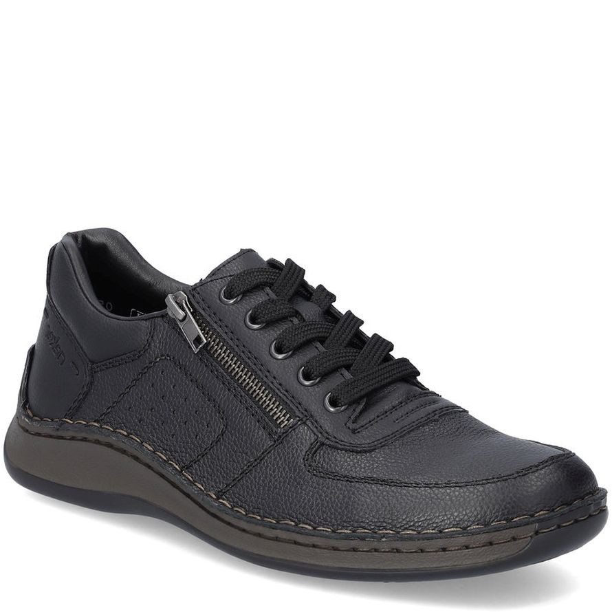 RIEKER Laisvalaikio bateliai vyrams, Juoda, LEISURE 1