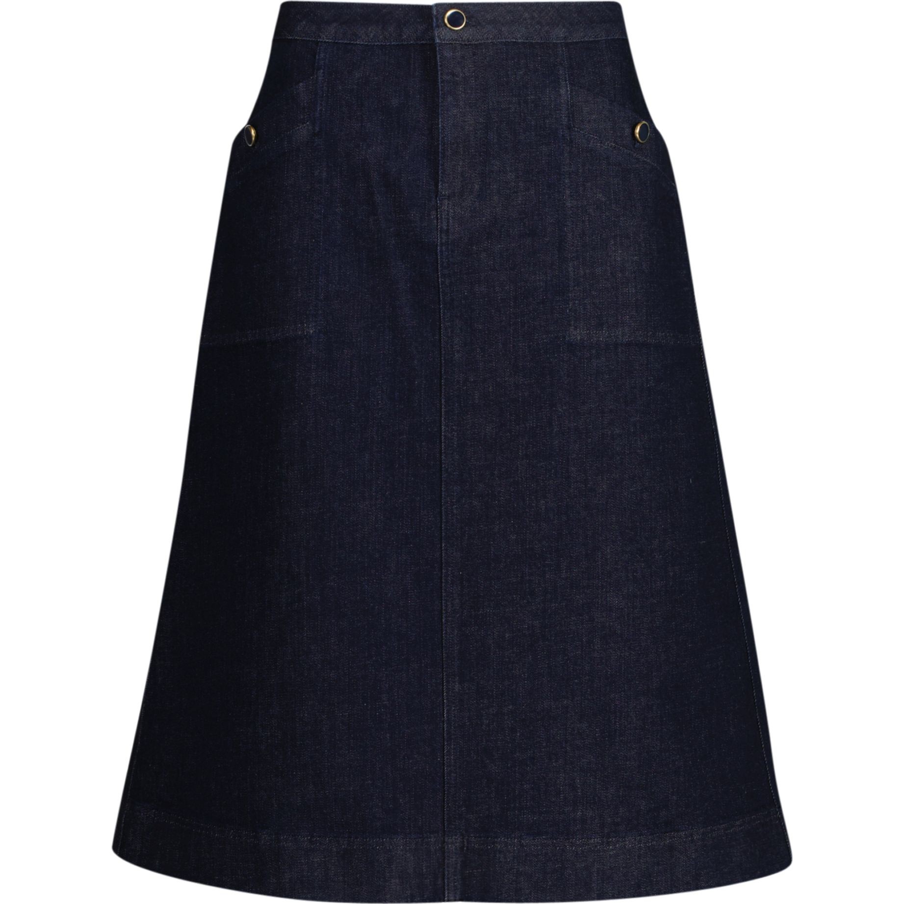 GANT Midi sijonas moterims, Mėlyna, Denim skirt 1