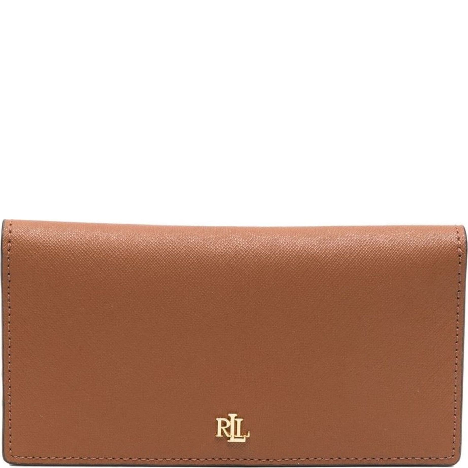 LAUREN RALPH LAUREN Piniginė moterims, Ruda, Slim medium wallet 1