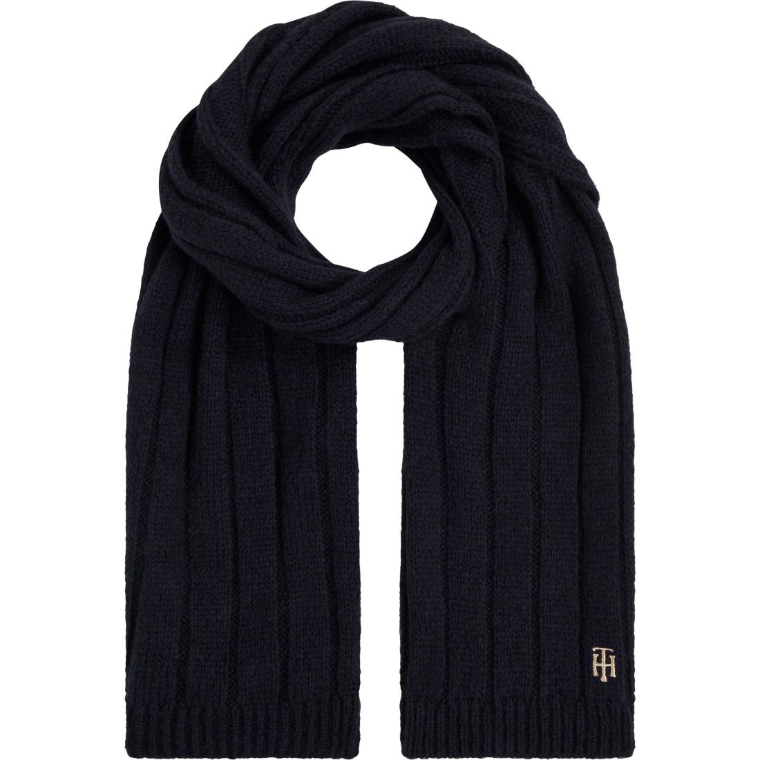 TOMMY HILFIGER Šalikas moterims, Mėlyna, TIMELESS SCARF 1
