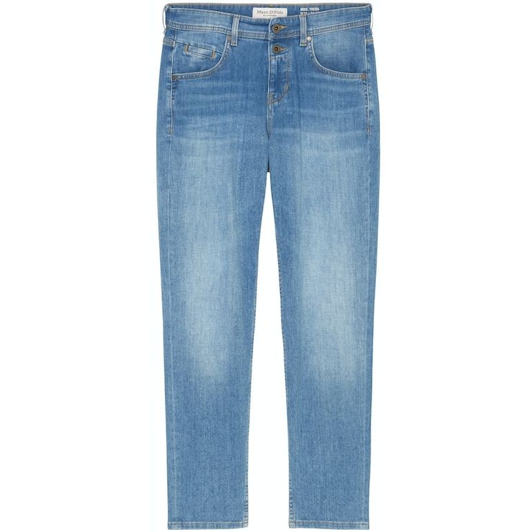 MARC O'POLO Tiesūs džinsai moterims, Mėlyna