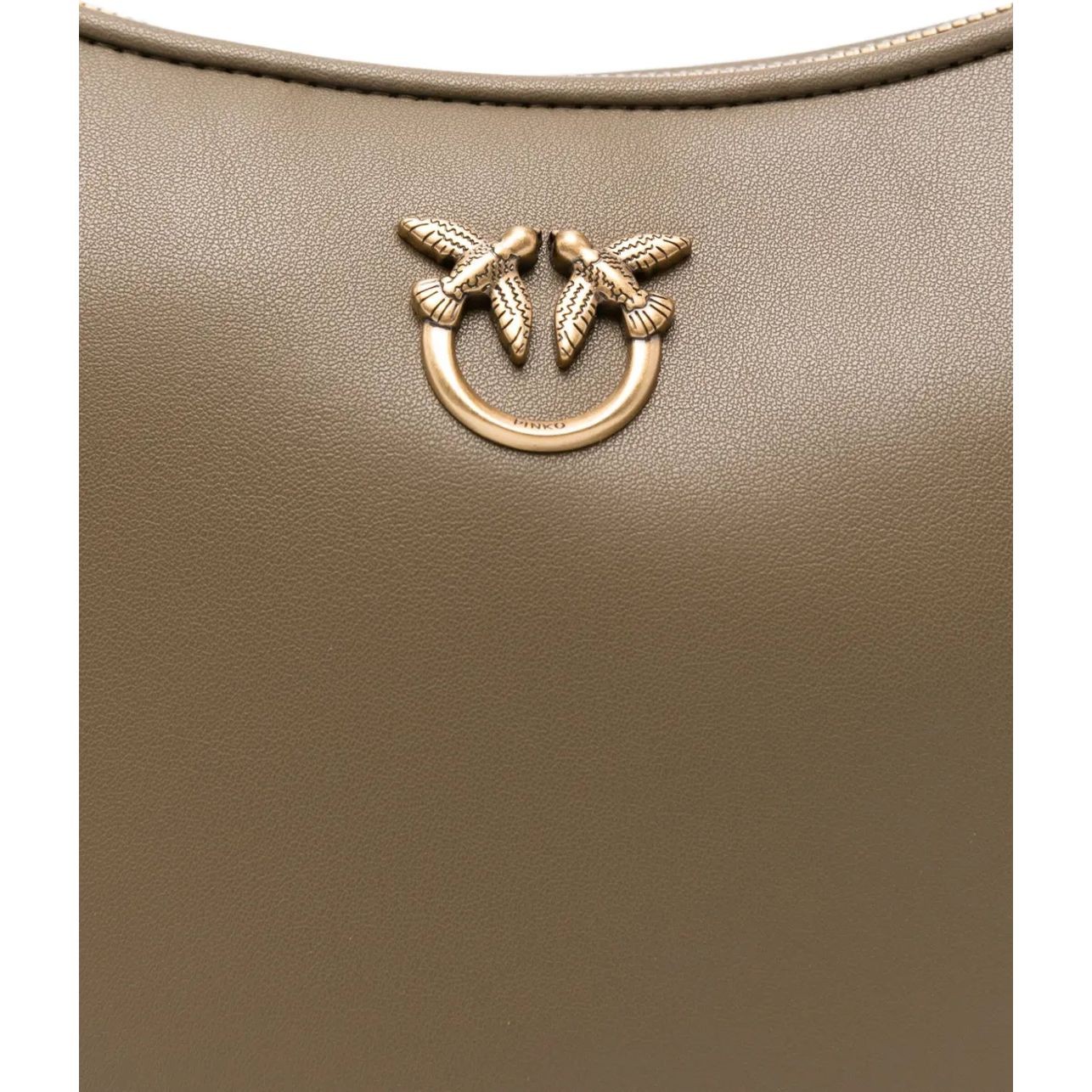 PINKO Rankinė per petį moterims, Ruda, Mini half moon shoulder bag 3