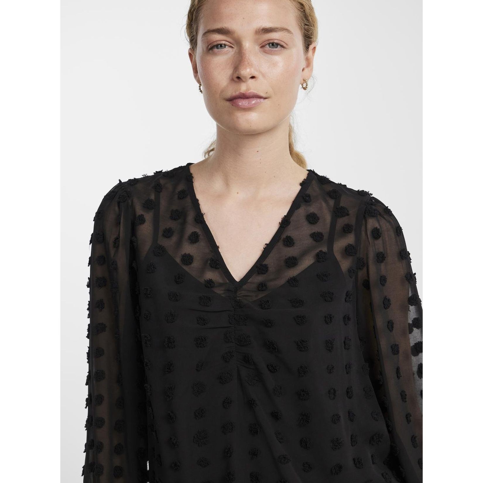 PIECES Palaidinės moterims, Juoda, PCSYMMA LS TOP 4