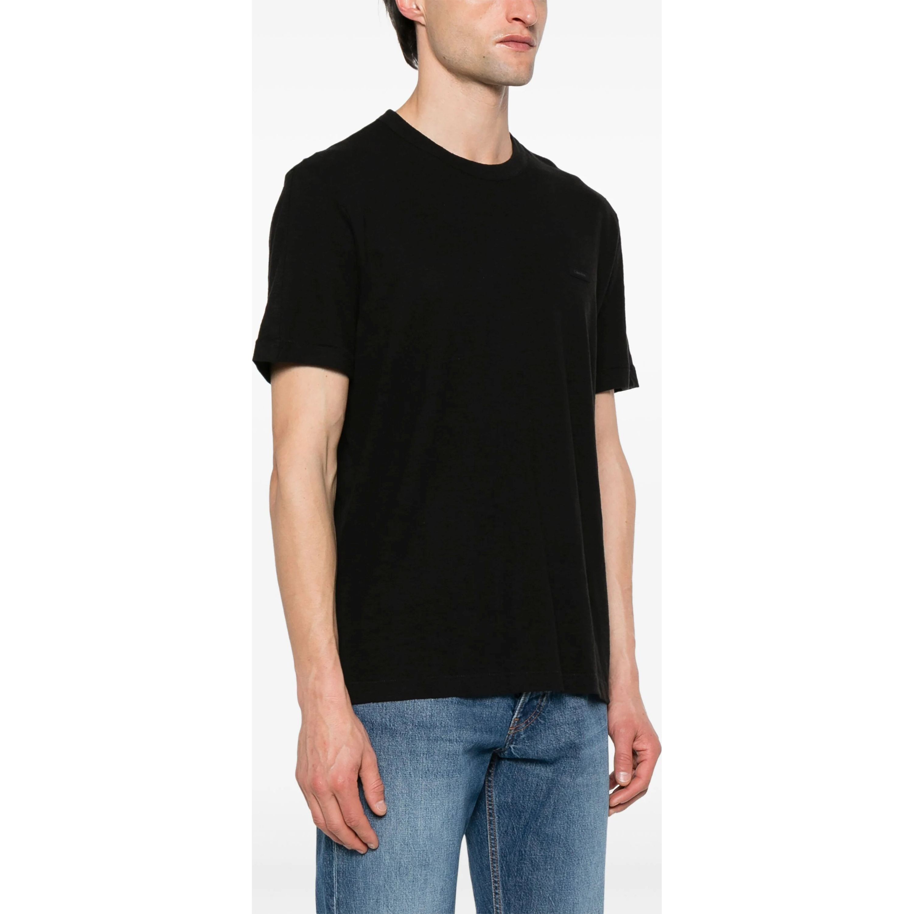 CALVIN KLEIN Marškinėliai trump. rankovėmis vyrams, Juoda, S/s t-shirt 2